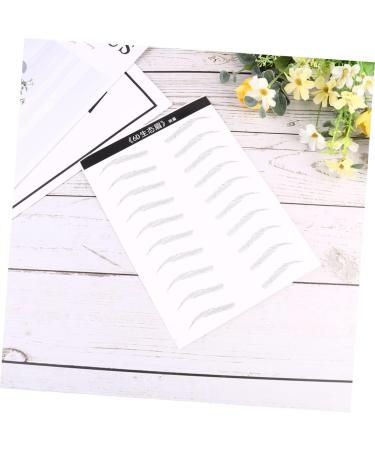 Gogogmee 2 Pairs Cosmetic Eyebrow Sticker Artificial Eyebrow Patch Eyebrow Stickers Water Proof Makeup Tools 21x15cm Black - Buy Online on SooperMarket.com