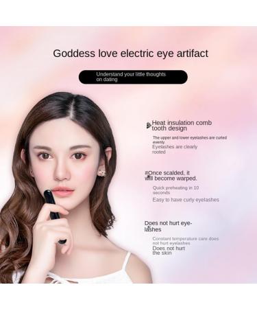Lckiioy Portable Electric Eyelash Curler Electric Eyelash Curler USB Rechargeable Long-Lasting Electric Makeup Tools - Buy Online on SooperMarket.com
