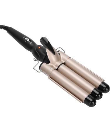 KUIKUI Triple Pipe Hair Curling Iron Wand - Fast Heating Adjustable Temperature for Healthy Styling | International Shipping Available - Buy Online on SooperMarket.com