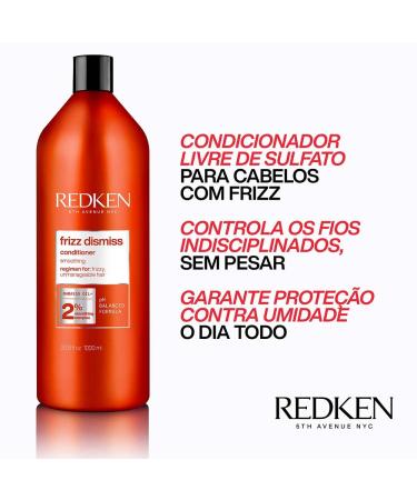 REDKEN FRIZZ DISMISS Conditioner 1000 ml - Aquatic | Anti-Frizz Smooth and Moisturizing Hair Care - International Shipping Available - Buy Online on SooperMarket.com