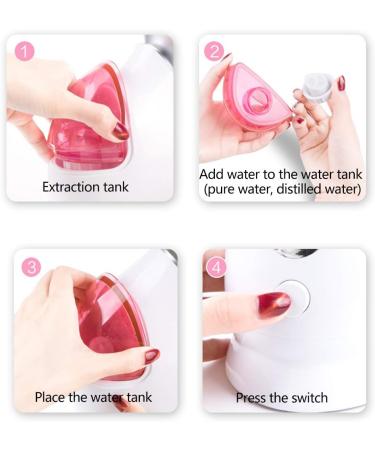 Facial Steamer Professional Face Steamer Nano Ionic Face Humidifier Face Sauna Steaming Skincare Unclogs Pores Deep Cleanse Home Spa - Buy Online on SooperMarket.com