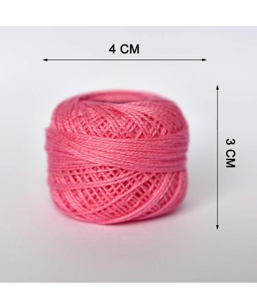 Crochet Thread 10 Balls Cardinal Size 8 - Pink Series | 5g Size 8 for Crochet, Hardanger, Cross Stitch, Needlepoint, Hand Embroidery - Buy Online on SooperMarket.com