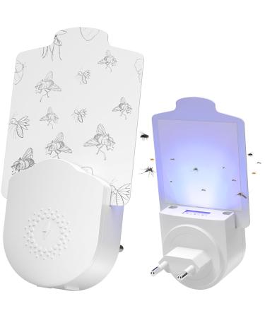 YISSVIC fruit fly trap electric with UV light trap and 5 stickers fruit fly trap for kitchen and interior