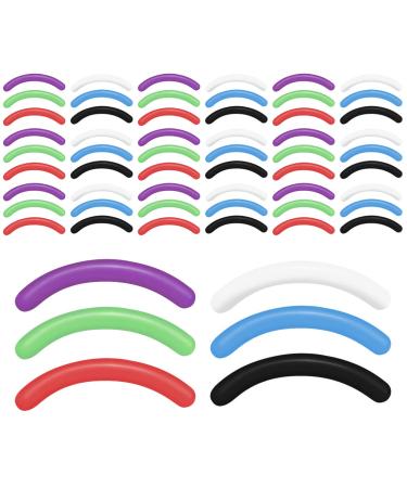 60PCs eyelashcase replacement silicone pads refill pads made of silicone rubber refill pads for eyelash curls made of silicone eyelashcase replacement pads replacement gum for silicone rubber refill eyelash pliers pads