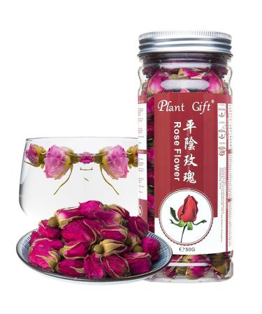 Plant poison rose bud natural herbal pink nospe healthcare fragrant flower tea ried rose buds lose healthy beauty 50g / 1.76oz 50g-rose bud