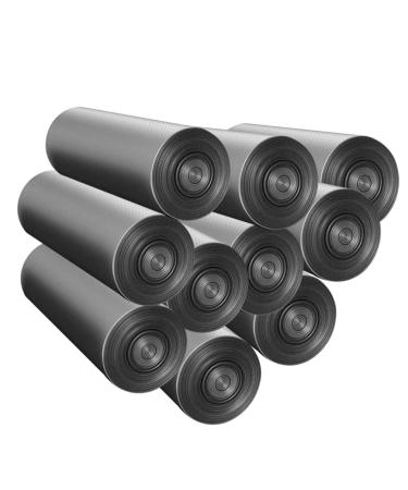 Bag Waste Bags 10 Rolls Plastic Trash Bags Disposable Garbage Bags Heavy Duty Waste Basket Trash Bags Trash Can Liners 200pcs (Silver) Dump Pouch Trashbags