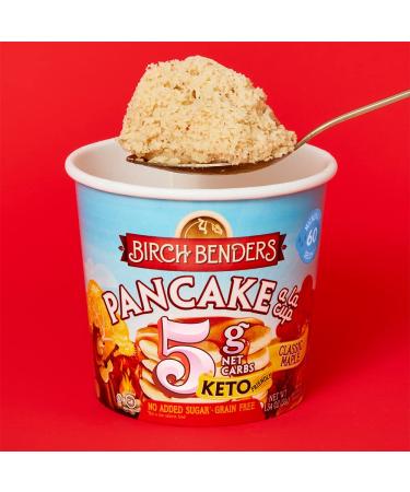 Birch Benders Classic Maple Pancake Keto Mug Cake Cups - Grain-Free, Gluten-Free, 4 Net Carbs - 8 Single Serve Cups - Buy Online on SooperMarket.com