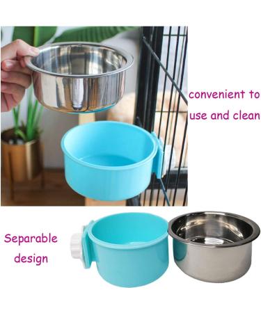 Stainless Steel Bird Feeding Dish Cup Stand - Cage Accessories for Parakeet, Conure, Cockatiels, Lovebirds, Budgie, Chinchilla - Buy Online on SooperMarket.com