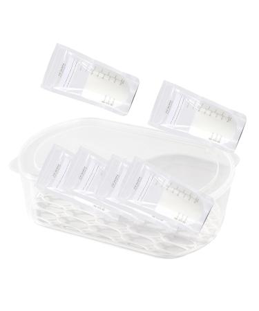 YAJEXUN Breast Milk Storage Container - Stackable Waterproof & Sealed Organizer Box for Refrigeration | Ideal Medium Size for Easy Breast Milk Storage - Buy Online on SooperMarket.com