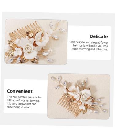 KOMBIUDA Bridal Comb Bride The Photo Ceramics The Flowers - Buy Online on SooperMarket.com