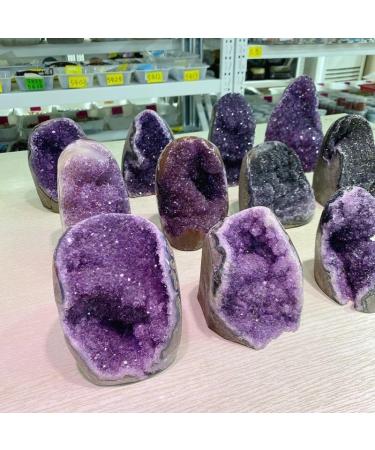 Pakmez Wholesale Natural Stones Quartz Crystal Clusters Amethyst geode for feng Shui 1pc (Color : 1300g-1500g) - Buy Online on SooperMarket.com