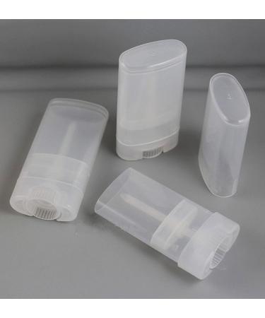 30pcs 0.5 Oz Clear Empty Plastic Deodorant Containers New Empty Oval Lip Balm Tubes 15ml Oval Deodorant Containers for Lipstick Crayon Chapstick DIY Make Your Own Deodorant Lotion Bar 30 Pcs Clear - Buy Online on SooperMarket.com