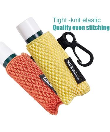 Lip Balm Holder Keychain 3pcs - Clip on Chapstick Sleeves Pouch (Black/Blue/Beige) - Buy Online on SooperMarket.com