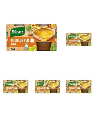 Knorr Bouillon Pur Chicken delicious chicken bouillon with full flavour 6x 28 g (pack of 5) Bouillon Pur Chicken 168 g (pack of 5)