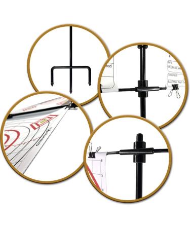 Highwild Adjustable Paper Target Stand with 8 Clips | Shooting Practice Holder for Clear Bullseye Targets - Buy Online on SooperMarket.com