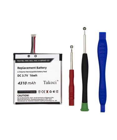 Replacement Battery for HAC-S-JP/EU-C0 HAC-001 fits Part No HAC-003 HAC-A-BPHAT-C0 3.7V 4600mAh / 17.02Wh