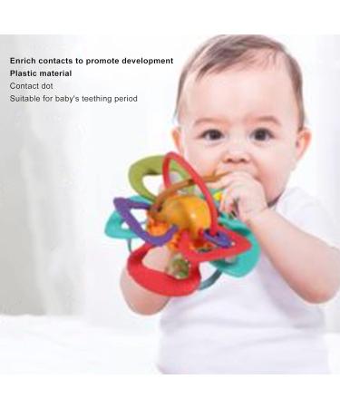 Manhattan Ball Plastic Cement Baby Teether - Lightweight Sensory Toy for Infant Teethers - Buy Online on SooperMarket.com
