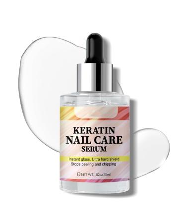 Nail Strengthener Serum Keratin Nail Treatment Serum Natural Nail Oil Deep Moisturize and Soften Dry Cuticle Repair Nail Care Serum to Soothe Repair & Strengthen Cuticles and Nails