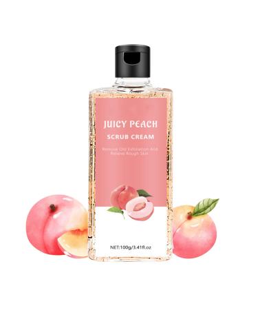 Body Scrub Juicy Peach Body Exfoliator Hand Scrub Exfoliating Scrub Improve Dark Spots Deep Cleansing & Exfoliating for Legs Nourishing and Moisturizing For All Skin Types