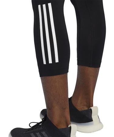 adidas Men's Techfit 3/4 Tight 3-Stripes Black X-Large - Performance Compression Leggings - Buy Online on SooperMarket.com