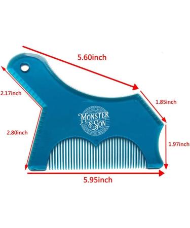Monster&Son Beard Shaping Tool - Classic Clear Oversized Design - Buy Online on SooperMarket.com