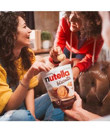 Classic Nutella Biscuits with Hazelnut and cocoa cream heart biscuits to share with those you love 304g in resealable bags (2 packs) - Buy Online on SooperMarket.com