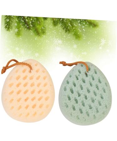 Beavorty 2pcs Face & Body Sponge Bath Scrubber Set - Exfoliating Loofah Shower Brush and Towel - Buy Online on SooperMarket.com