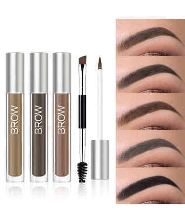 Waterproof Eyebrow Gel - Long Lasting Highly Tinted Liquid Eye Brow Makeup (Black Brown) - Buy Online on SooperMarket.com