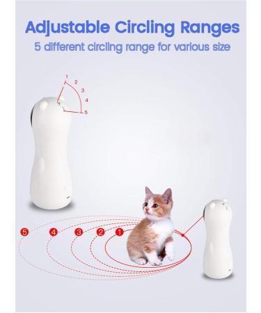 Cat Laser Toy Automatic Interactive Cat Laser Toy Pet Chasing Toy Cat Laser Pointer Cat Light Toy Laser Cat Indoor Electric Toy for Chasing USB Rechargeable Pet Teasing Toy Kitten Laser Toy Handheld - Buy Online on SooperMarket.com