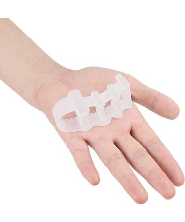High Elasticity Toe Separator 4-Hole Bunion Corrector | Foot Toe Spreader & Straightener for Hallux Valgus | Toe Separators for Overlapping Toes - Buy Online on SooperMarket.com