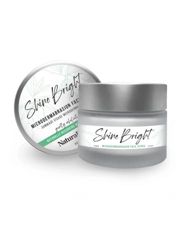 Shine Bright Microdermabrasion Facial Scrub Exfoliating Face Scrub All Skin Types Brighten Skin 2 Pack