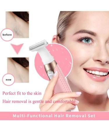 Electric Shaver Trimmer for Women - Painless Wet & Dry Body Hair Remover - USB Rechargeable Cordless Bikini Line Trimmer - Waterproof - Buy Online on SooperMarket.com