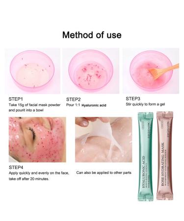 Rose Jelly Face Mask | 18 Packs | Hyaluronic Acid & Green Tea Skin Care | Shop Internationally - Buy Online on SooperMarket.com