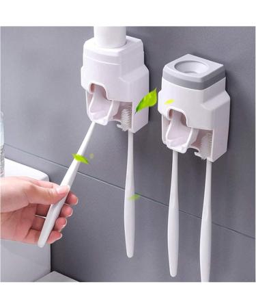 Elzey Wall-Mounted Electric Toothbrush Holder - Multi-Purpose Stand for Toothbrushes & Toothpaste - White | International Shipping Available - Buy Online on SooperMarket.com