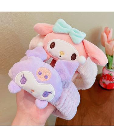 Kawaii Purple Spa Headband for Women and Girls - Soft and Cute Headband for Washing Face, Makeup, and Parties - Buy Online on SooperMarket.com