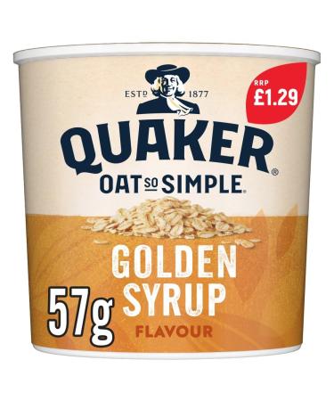 Quaker Oat So Simple Golden Syrup Porridge Pot 8 x 57g PMP