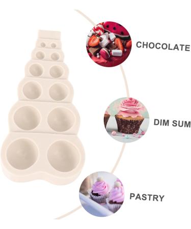 1pc Hemisphere Mold Bubble Decorations DIY Chocolate Mold Christmas Cake Mold Molde para Pastel Cake Baking Molds for Resin Chocolate Making Mold Maker Silica Gel Small Beads Round Light Grey 15.1x6.9cm - Buy Online on SooperMarket.com