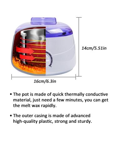 Waxing Kit for Women - Home Wax Warmer Kit with 1.3 lb Hard Wax Beads - Full Body Hair Removal Set for Face, Eyebrow, Arm, Leg, Chest, Armpit, Bikini - Buy Online on SooperMarket.com