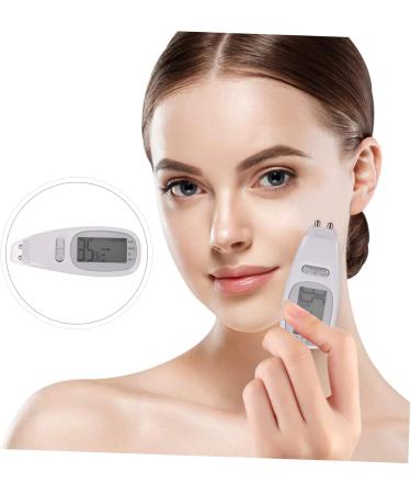 OSALADI 1 Set Moisture Tester Moisture Meter Skin Softness Analyzer Skin Analyzer Device Skin Analyser Facial Moisture Monitor Facial Monitor Skin Detector Pen Abs Face Sensor White - Buy Online on SooperMarket.com