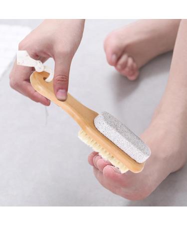 Pumice Foot Scrubber | Soft Dual-Function Shower Foot Scrubber | Foot Brush for Shower Foot Pumice Stone for Feet Dry Skin Removal Cracked Heels - Buy Online on SooperMarket.com