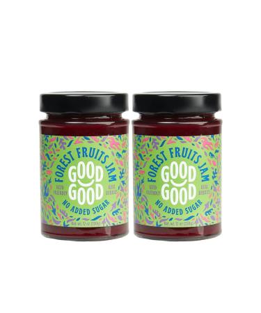 GOOD GOOD Sweet Forest Fruit Jam - Keto Friendly - Low Calorie Without Added Sugars - Vegan - Gluten Free - Preserves - 330g x2