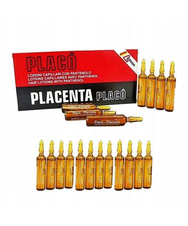 Placenta Placo Intensive Revitalizing Treatment - 12 x 10ml Vials for Hair Loss - Buy Online on SooperMarket.com