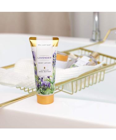 Spa Luxetique Lavender Bath Basket for Women - Body Lotion, Bath Salt, Bombs - Relaxation Spa Set - Birthday Gift - Buy Online on SooperMarket.com