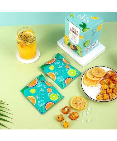 HONAMWINPRO Dried Orange Passion Fruit for Cocktails Snacking Baking Dried Pineapple Rings 10 PACK Blue - Buy Online on SooperMarket.com