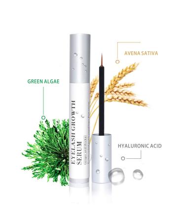 Advanced Eyelash Serum with Collagen Oat Extract & Green Algae | Maximum Length & Thickness - 5ml - Buy Online on SooperMarket.com