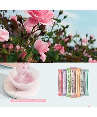 Diy Spa Rose Hyaluronic Acid Hydro Jelly Facial Mask Powder Collagen Vitamin C Peel off Rubber Face Mask - 12 Sacks - Buy Online on SooperMarket.com