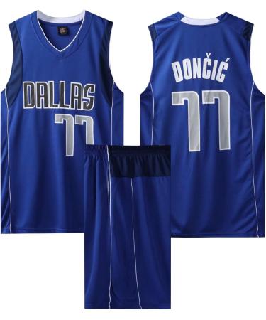 ABRTJCL Children's & Adults Basketball Jersey Set - Sleeveless Suit & Shorts A-77 Blue 2XS - Perfect for Youth and Adult Basketball Enthusiasts - Buy Online on SooperMarket.com