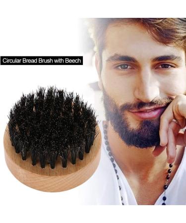 Beech Wood Beard Brush Boar Bristles Brush Sweep Hair Brush Face Care Cleaning Grooming Tool - Buy Online on SooperMarket.com