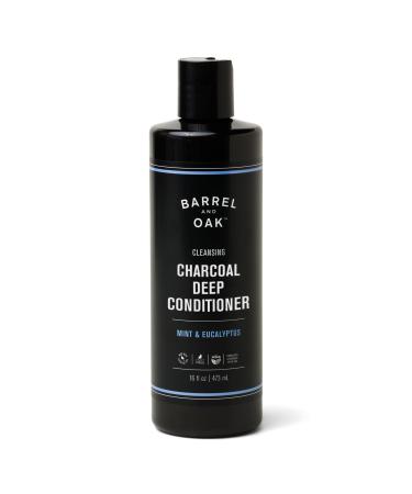 Gentlemen's Hardware Barrel & Oak - Charcoal Deep Conditioner Detoxifying Hair Conditioner Restores Dry Hair Cleansing & Moisturizing Vegan (Mint 16 oz)