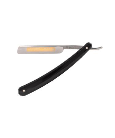 Dovo razor inox - Stainless steel razor - 3/8 inch - French head - Domer grinding - Dovo Solingen Barbier knife Horn 1 piece (1 Pack)